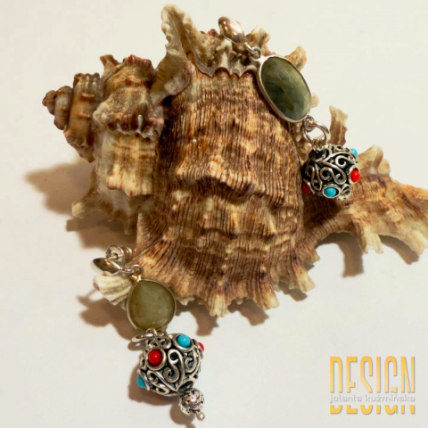 Kolczyki w stylu bizantyjskim w srebrze