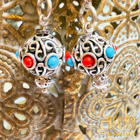 Kolczyki w stylu bizantyjskim w srebrze