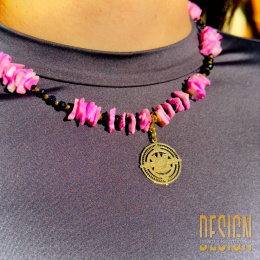 Naszyjnik z muszli i nocy Kairu – Powiew Lata | Srebro pozłacane 24K Kuźmińska Design