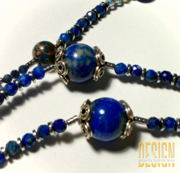 Naszyjnik z Kolekcji Meksykańskiej – jaspis i lapis lazuli w srebrze 925