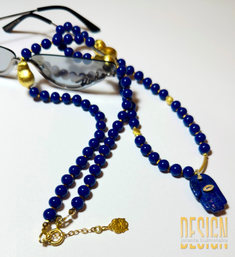 Naszyjnik z lapis lazuli w srebrze złoconym – unikatowa biżuteria naturalna