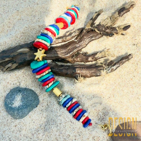 Bransoletka z jaspisów „Rainbow” – srebro złocone 24K