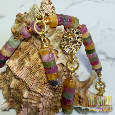 Bransoletka z kolorowych turmalinów