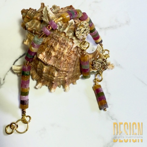 Bransoletka z kolorowych turmalinów