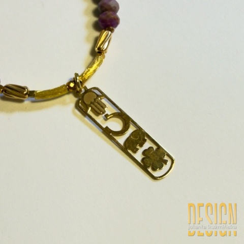 Naszyjnik z fosfosyderytu i granatów – biżuteria premium JKD