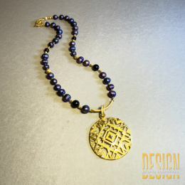 Naszyjnik z fioletowych pereł – kolekcja Perły Kuźmińska Design