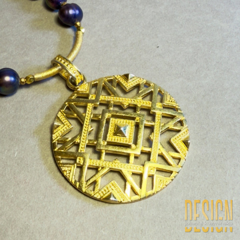 Naszyjnik z fioletowych pereł – kolekcja Perły Kuźmińska Design