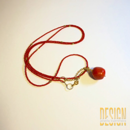 Naszyjnik z naturalnych korali 110 cm – unikatowa biżuteria handmade