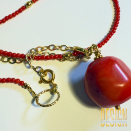 Naszyjnik z naturalnych korali 110 cm – unikatowa biżuteria handmade