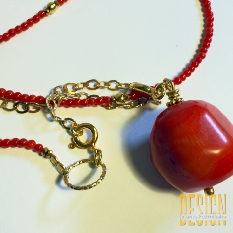 Naszyjnik z naturalnych korali 110 cm – unikatowa biżuteria handmade