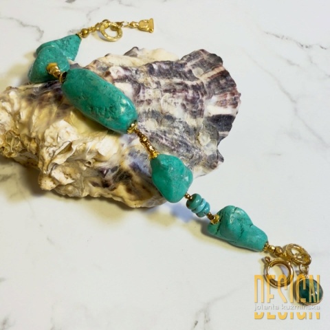 Bransoletka z Naturalnych Turkusów | Kuźmińska Design