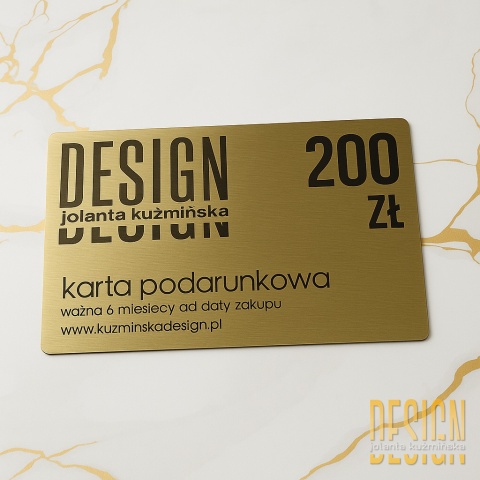 Karta podarunkowa Kuźmińska Design – idealny prezent | Biżuteria artystyczna