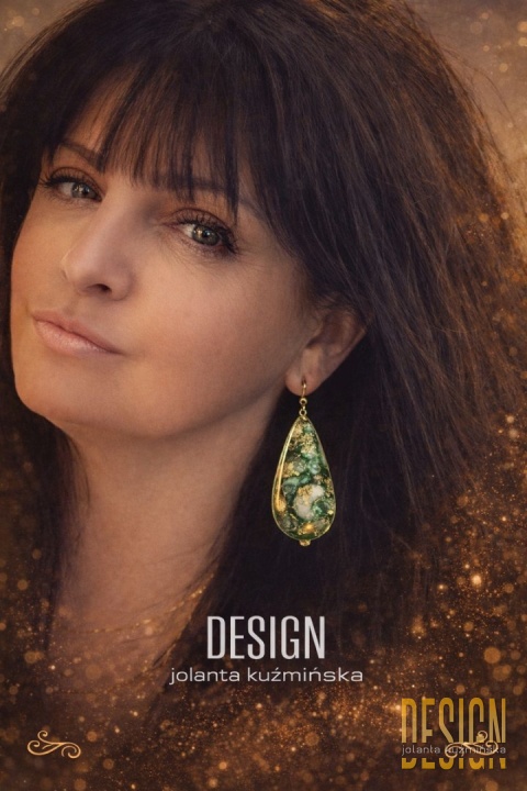 Kolczyki Murano złocone 24k | Szkło Murano kolczyki 3,5 cm