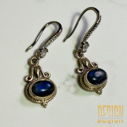 Kolczyki z labradorytem| srebro 925|Kuźmińska Design