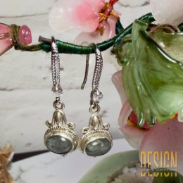 Kolczyki z labradorytem| srebro 925|Kuźmińska Design