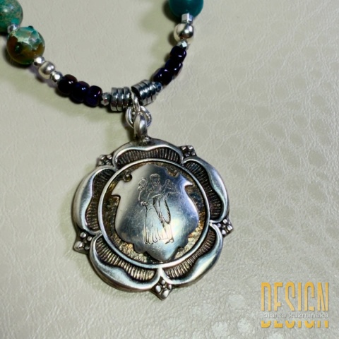 Naszyjnik Kolekcja Meksykańska z naturalnych kamieni i srebra 925 | Kuźmińska Design