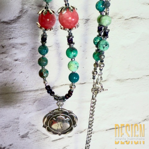 Naszyjnik Kolekcja Meksykańska z naturalnych kamieni i srebra 925 | Kuźmińska Design