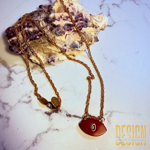 Naszyjnik „Solar Carnelian” – karneol i cytryn na długim łańcuszku