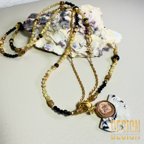 Naszyjnik z czarnym turmalinem i cytrynem – Kolekcja Magic Drops