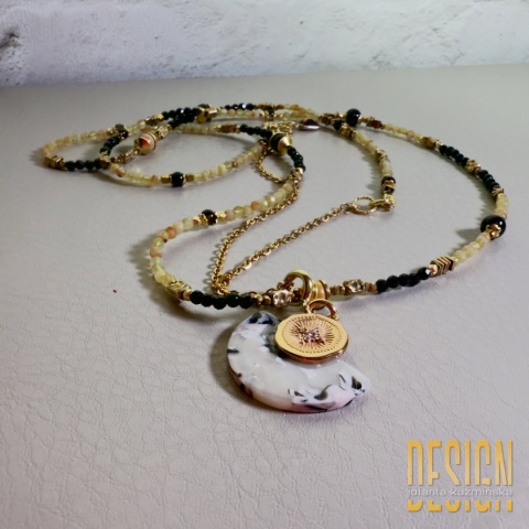 Naszyjnik z czarnym turmalinem i cytrynem – Kolekcja Magic Drops