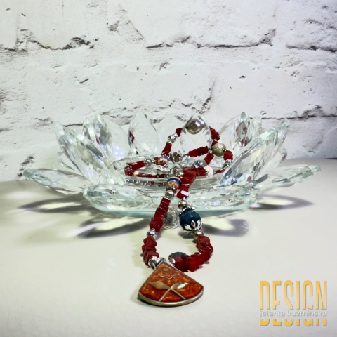 Naszyjnik z Kolekcji Meksykańskiej – Karneol w srebrze 925 | Kuźmińska Design