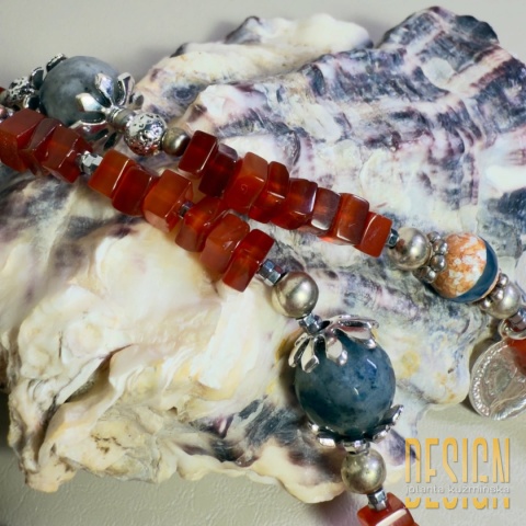 Naszyjnik z Kolekcji Meksykańskiej – Karneol w srebrze 925 | Kuźmińska Design