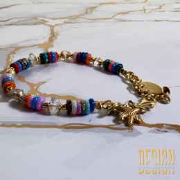 Unikatowa bransoletka z opali i herkimerów | jeden egzemplarz | Kuźmińska Design