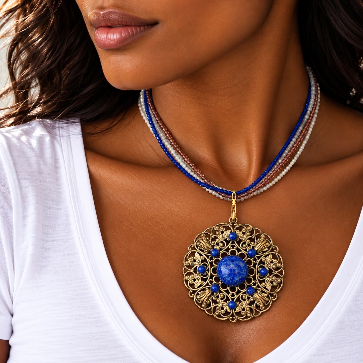 Kamienie naturalne i znaki zodiaku – lapis lazuli, granat, akwamaryn i howlit. Historia zaklęta w biżuterii